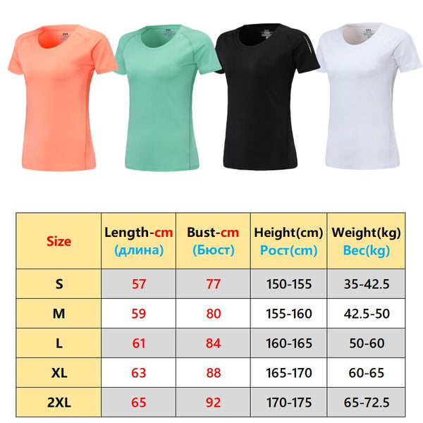 Breathable Quick Dry Running T Shirt for Women