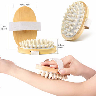 Compra type-11 BYEPAIN Wooden Exercise Roller Trigger Point Muscle Massager
