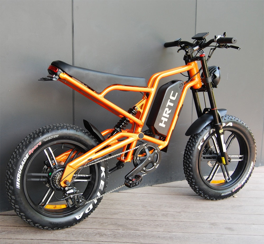 20 inch off-road moped wide tire lithium battery snowmobile mountain bike electric bicycle 48V snow fertilizer tire bicycle