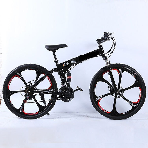 26 Inch Carbon Fiber Mountain Bike 21 Speed Aluminum rims Double Brake