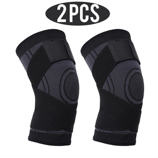 2 PCS Knee compression sleeve with Velcro straps for Men Women 