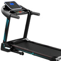 Treadmill for home with variable power Motor in Max Black and 6 shock absorption buffer posts