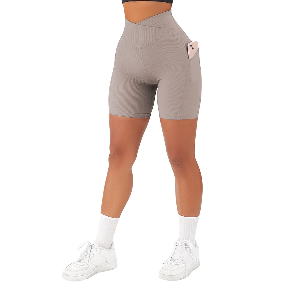 Buy sl905ka OMKAGI Waisted Seamless Sport Shorts for women