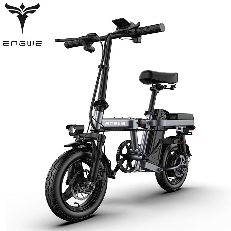 New ENGWE T14 electric bike 250W folding electric bicycle 14inch Mini electric bicycle 48V10A Adult city ebike 25KM/H