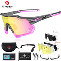 X-TIGER Polarized  Cycling Glasses UV400 Photochromic Cycling Sunglasses