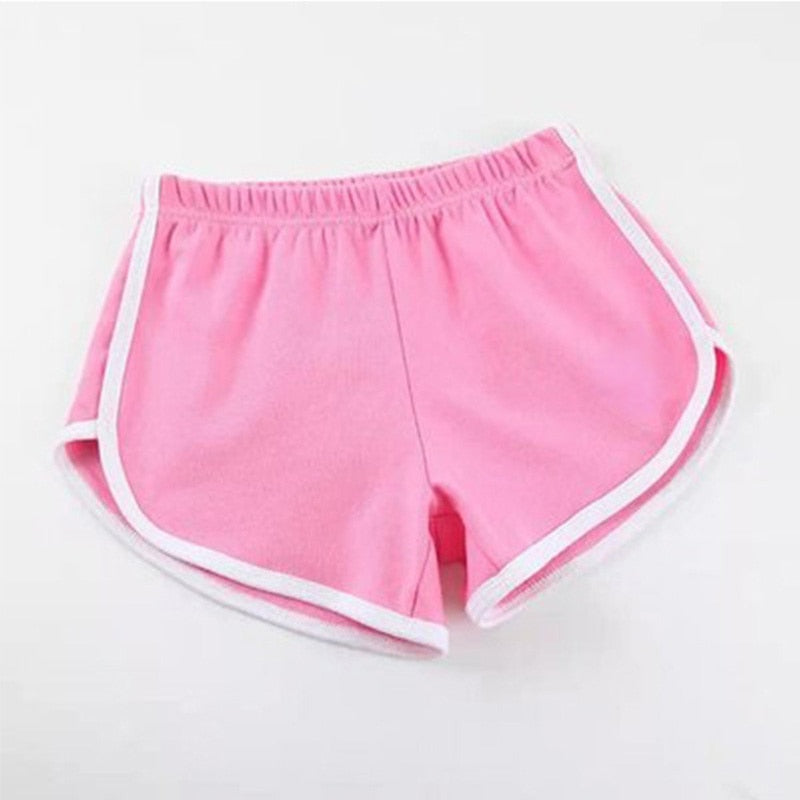 Compra pink Women Breathable Skinny Fit Fitness Shorts of Solid Colours