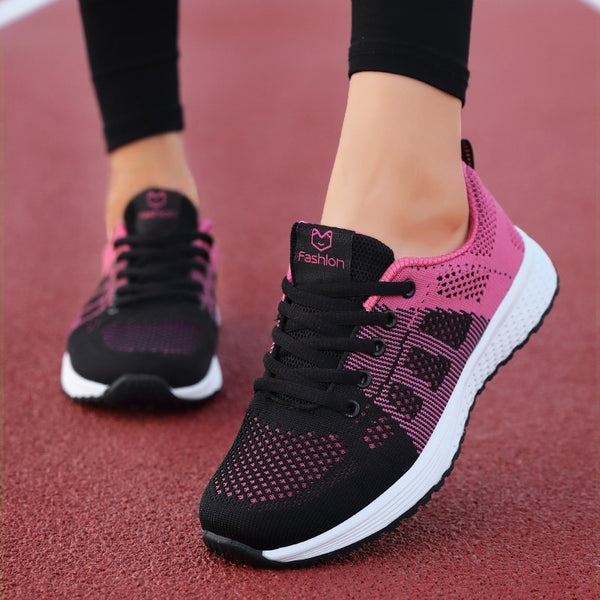 Vulcanized Falt Platform Mesh Sports & Running shoes for Women