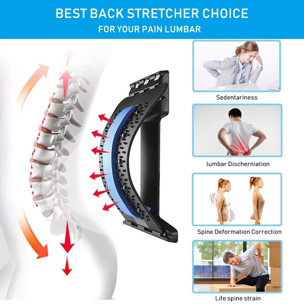 Magnetic lower Back Massager and Stretcher