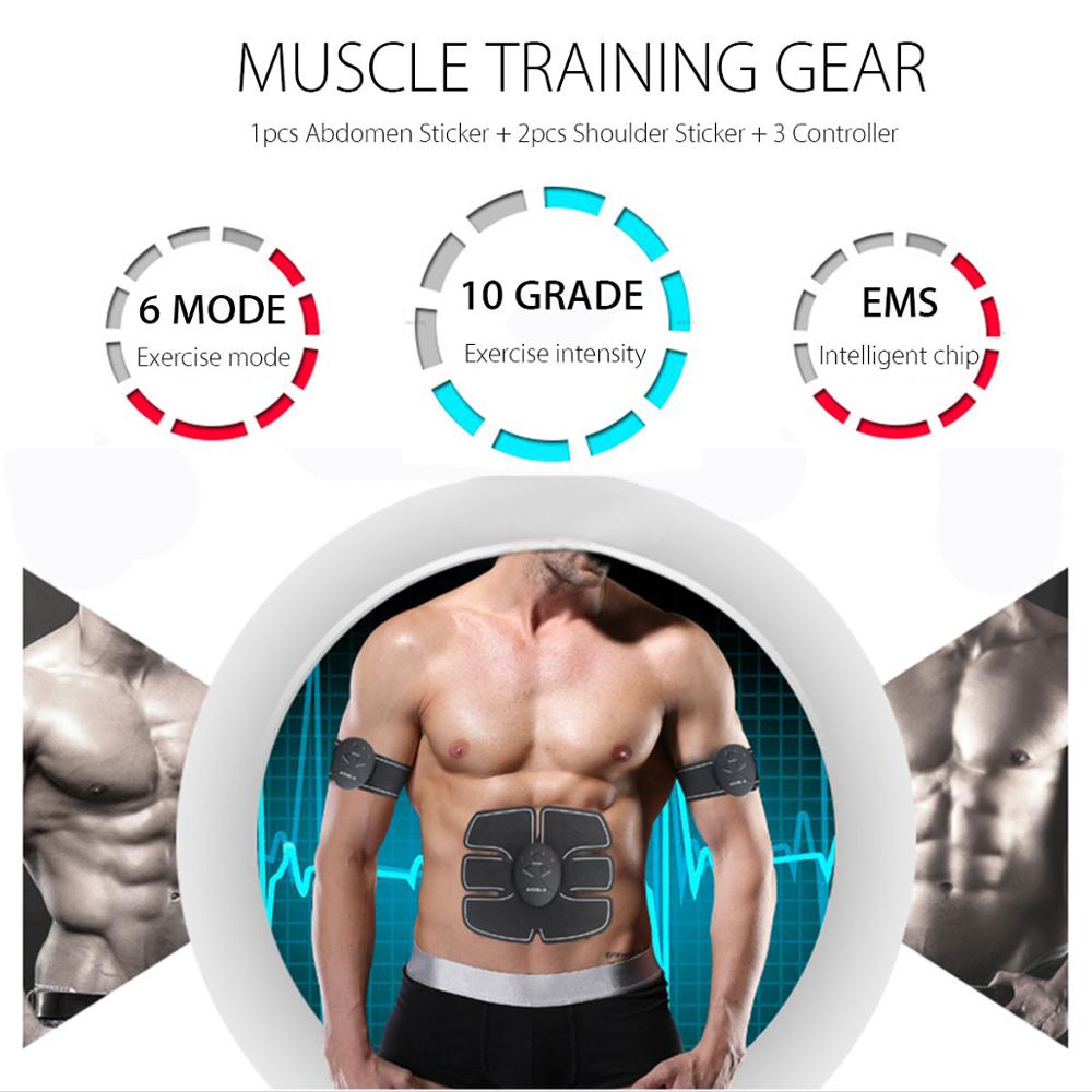 EMS Muscle Electric Stimulator Trainer Smart Fitness for Abdominal Training
