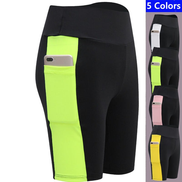 Waist High Stretchy Tight sports Shorts for women