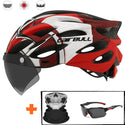 Ultralight Cycling Safety Helmet Taillight Helmet with Removable Lens