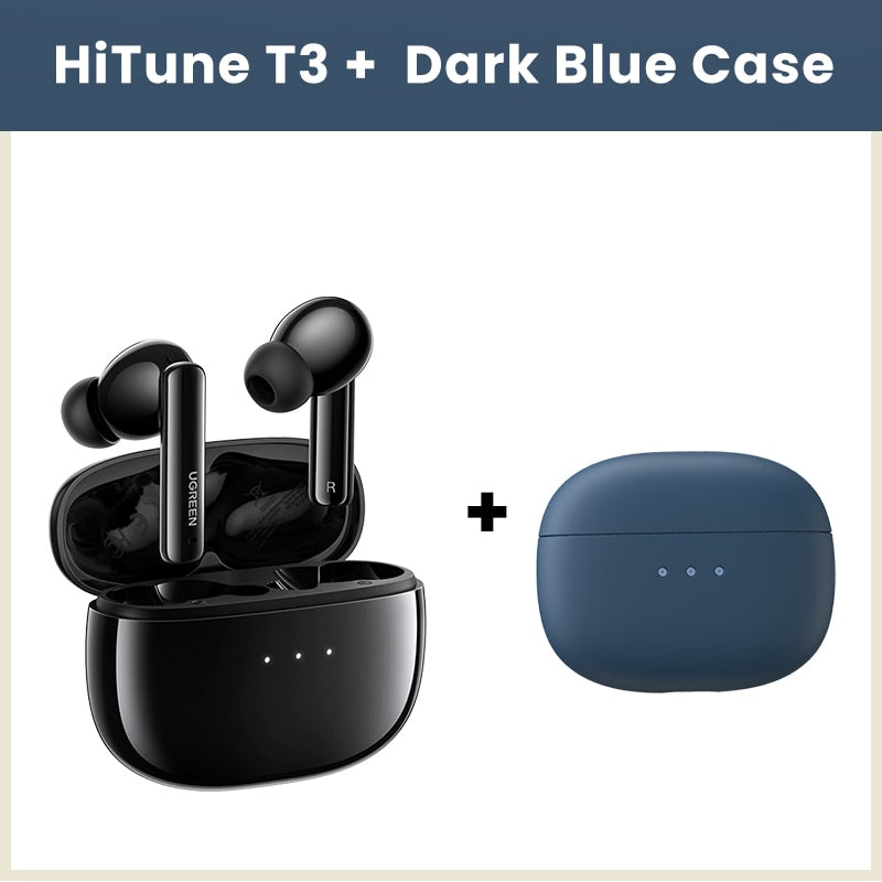 UGREEN HiTune T3 ANC Wireless TWS Bluetooth 5.2 Earphones with Active Noise Cancellation and  in-Ear Mics Handsfree
