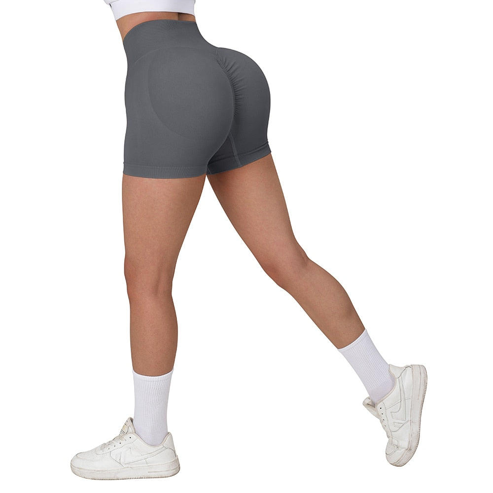 Buy sl951gy OMKAGI Waisted Seamless Sport Shorts for women