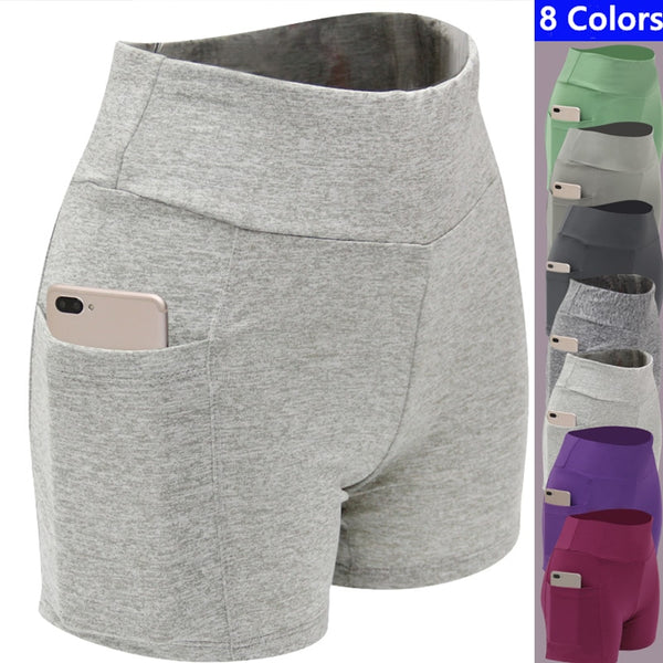  Waist High Stretchy Tight sports Shorts for women
