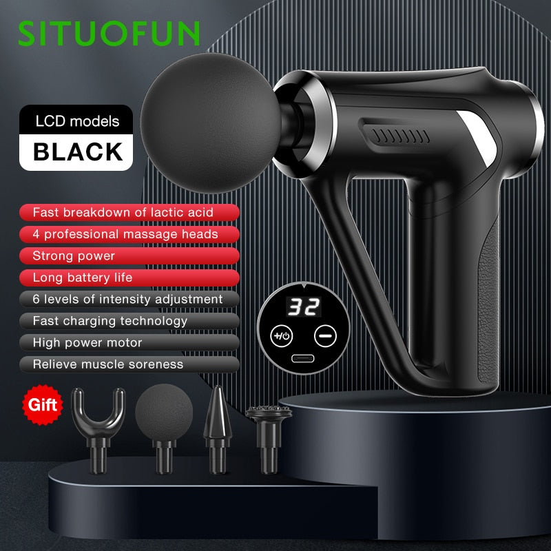 SITUOFUN Massage Gun with 32 Levels Deep Tissue Massage for Relaxation & Pain Relief