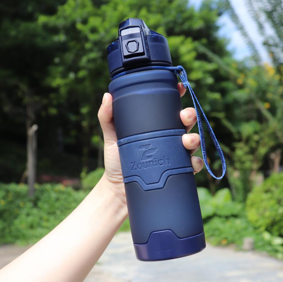 Buy dark-blue ZOUNICH Protein Shaker Portable Water Bottle Leakproof
