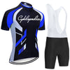 CYKLOPEDIA Men Cycling Jersey Set- Short Sleeve Jersey Bib Shorts