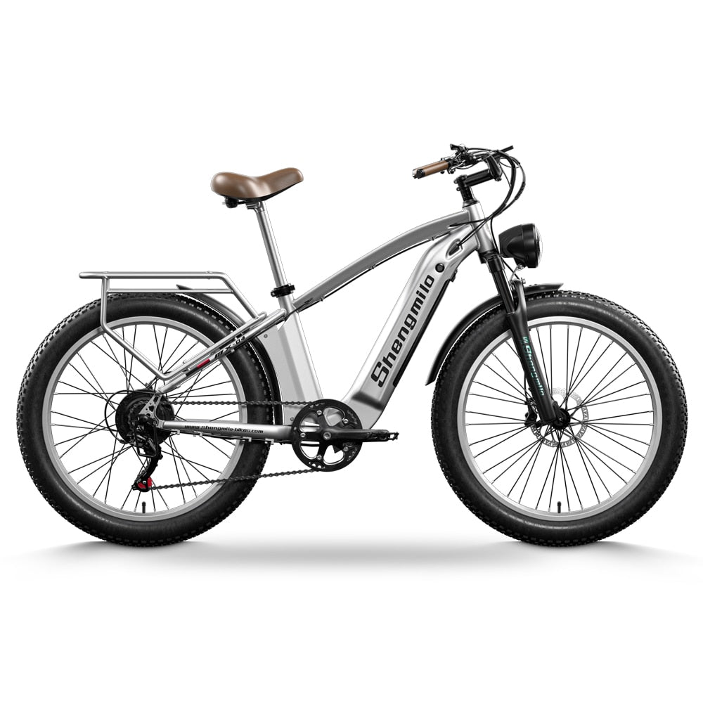 Shengmilo MX04 Adult Mountain Electric Bike 500w 26&quot; Fat Tyre Bicycle 48Ｖ15Ah Oil Brake  Ebike MTB 40km\H - 0