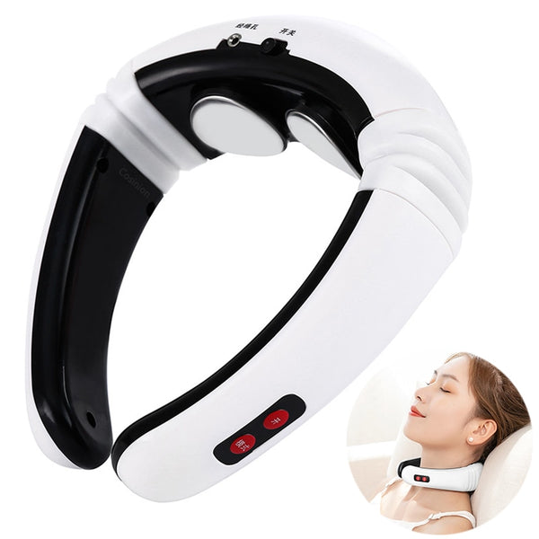 Electric Pulse Back and Neck Infrared Heating Massager 