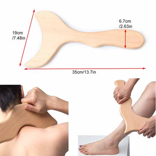 Compra type-15 BYEPAIN Wooden Exercise Roller Trigger Point Muscle Massager