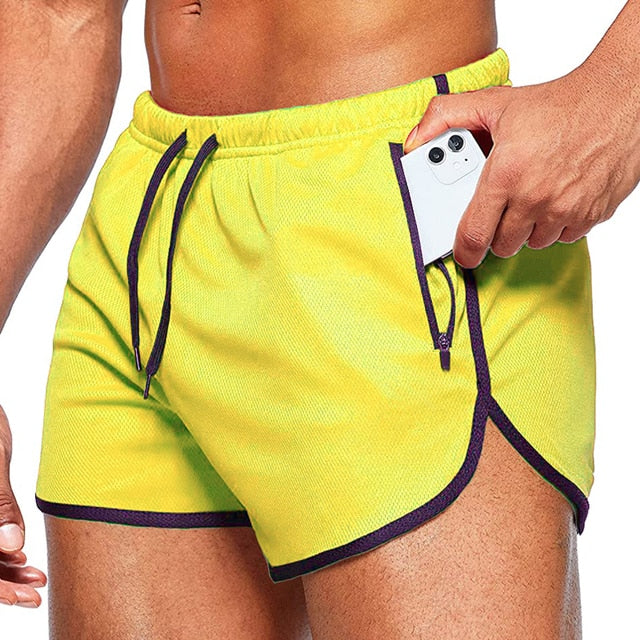 Acheter yellow Sportswear &quot;W&quot; sides Shorts for men