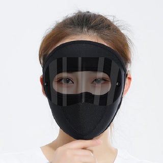 Winter Windproof Anti -dust Full Face Mask Cycling Ski Breathable Masks  Eye Shield High Definition Anti Fog Goggles Hood Cover