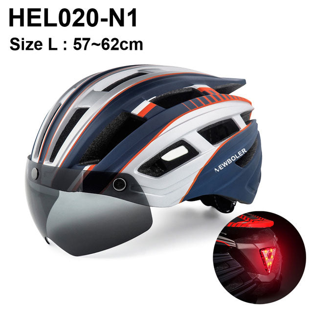 NEWBOLER Cycling Helmet with rear LED Light-16