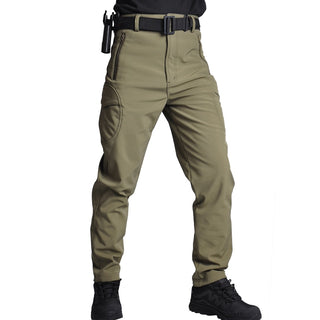 Buy army-green-pants Waterproof Windbreaker Tactical Jacket &amp; pants set for Men