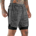 2 in 1 Running double layer Shorts Quick Dry