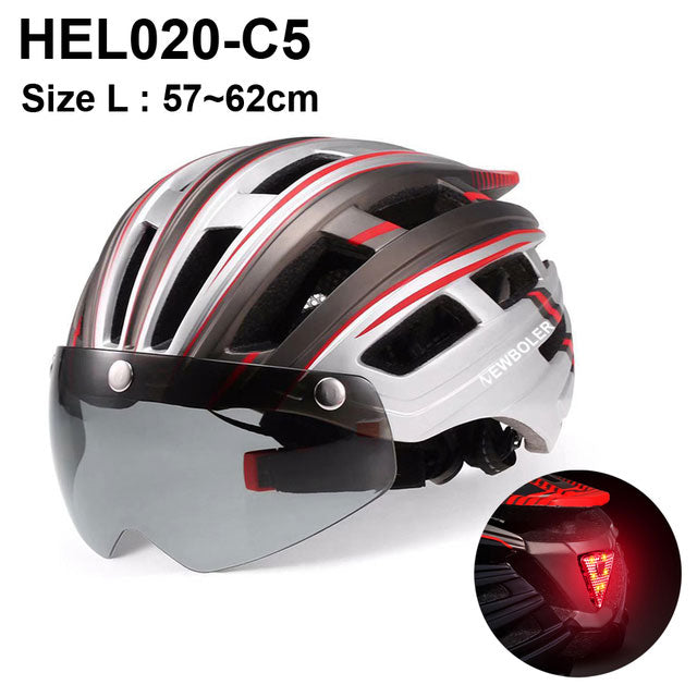Comprar hel020-c5 NEWBOLER Cycling Helmet with rear LED Light