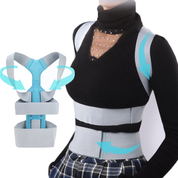 Back Posture Corrector brace with chest strap