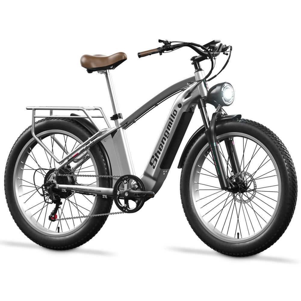 Shengmilo MX04 Adult Mountain Electric Bike 500w 26&quot; Fat Tyre Bicycle 48Ｖ15Ah Oil Brake  Ebike MTB 40km\H