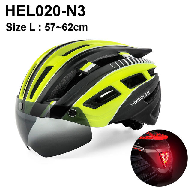 NEWBOLER Cycling Helmet with rear LED Light-25