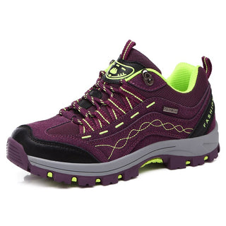 Compra purple Women Hiking Shoes Breathable Outdoor Sport Shoes Men Non-slip Waterproof Trekking Climbing Sneakers Couples Hunting Boots
