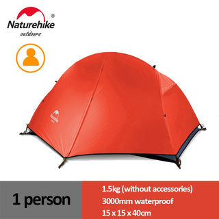 Naturehike Cycling Tent 1 Person Ultralight Backpacking Tent Double Layer Fishing Beach Tent Outdoor Travel Hiking Camping Tent