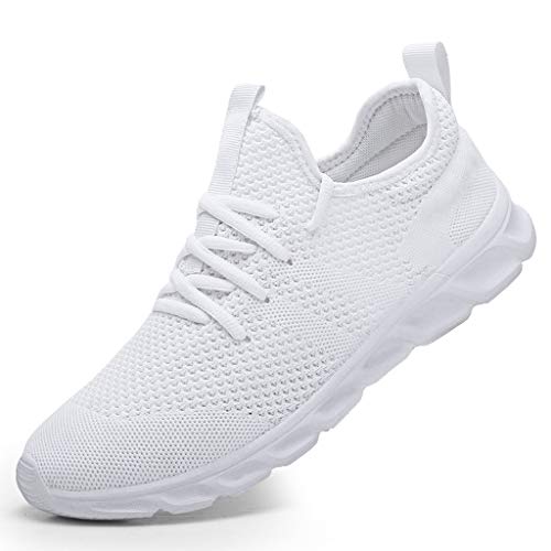 Buy white 2022 Trend men&amp;#39;s casual shoes light sneaker white large size outdoor breathable mesh fashion sports black running tennis shoes