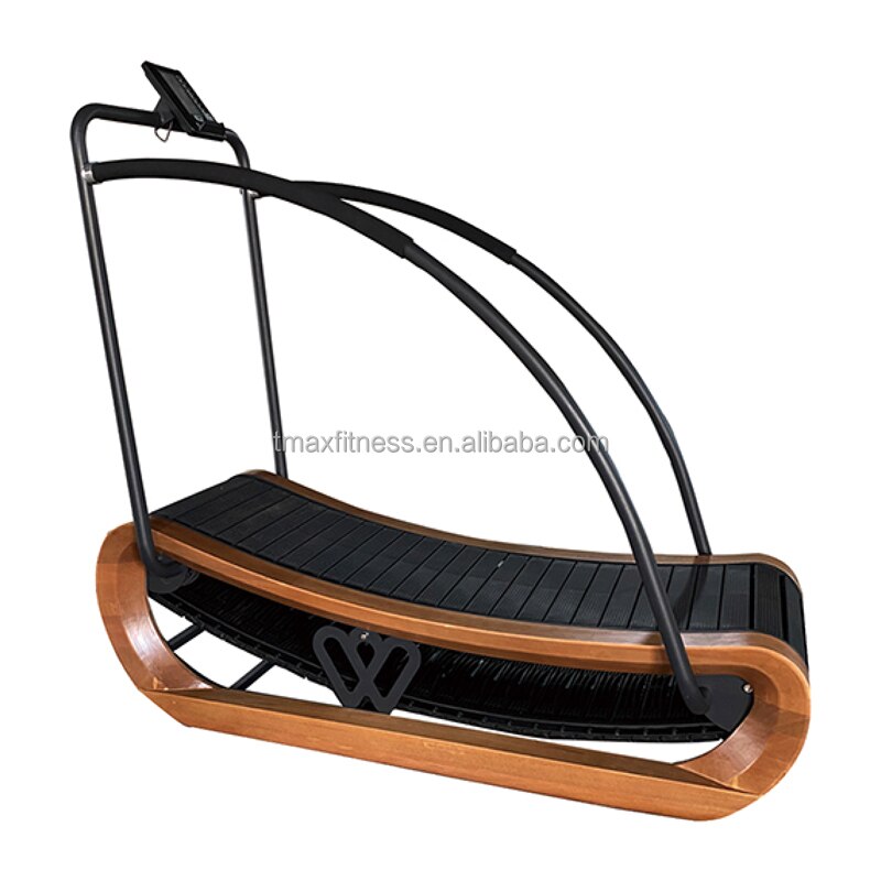 TMAX TX-155 Beautiful Wooden Curved Treadmill for home or commercial use with electronic chrono timer