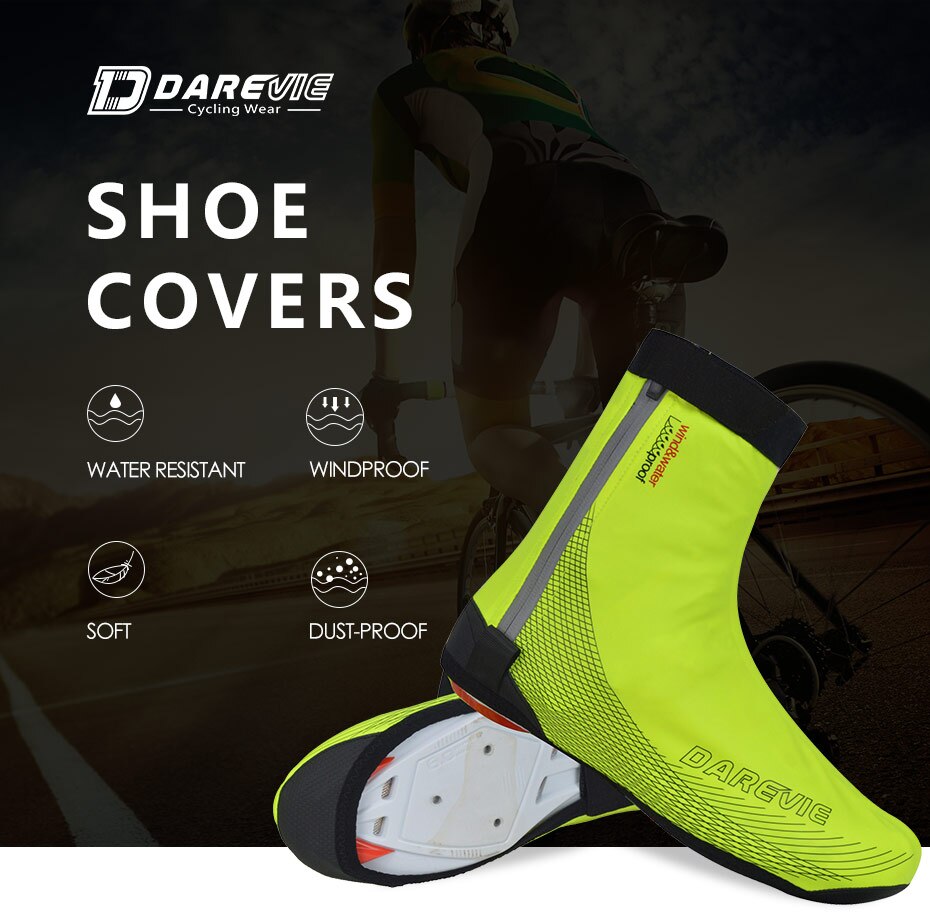 DAREVIE PU Rubber Waterproof Cycling Shoes Covers