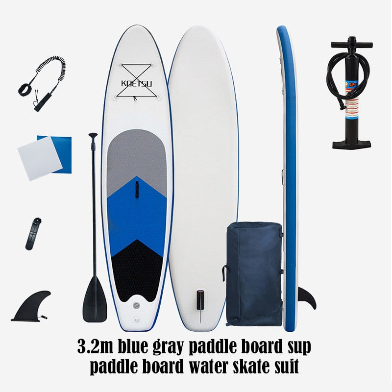 3.2M Inflatable Non-Slip Mat Paddle Board Set