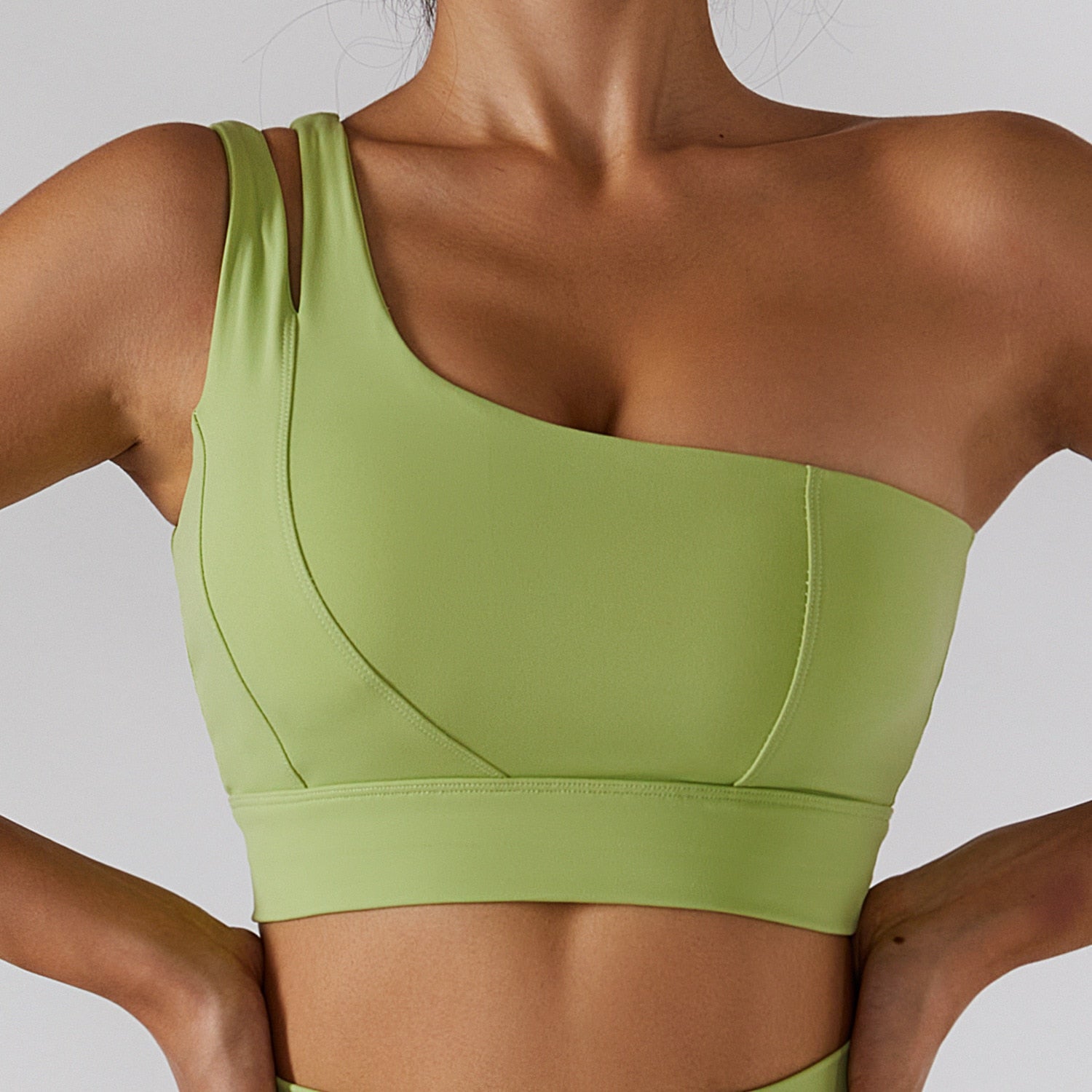 Buy green-bra-a 2PC Yoga and Gym Wear High Waist Leggings &amp; Top Set