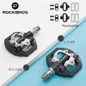 ROCKBROS Sealed Bearing Lock Pedal for Road Cycling
