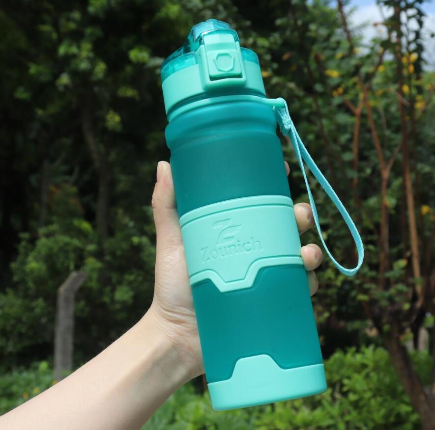 Buy sky-bule ZOUNICH Protein Shaker Portable Water Bottle Leakproof
