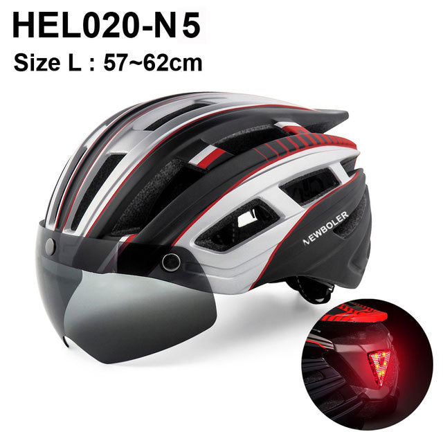 NEWBOLER Cycling Helmet with rear LED Light-13