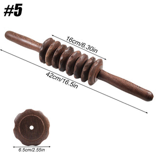 Buy type-20 BYEPAIN Wooden Exercise Roller Trigger Point Muscle Massager