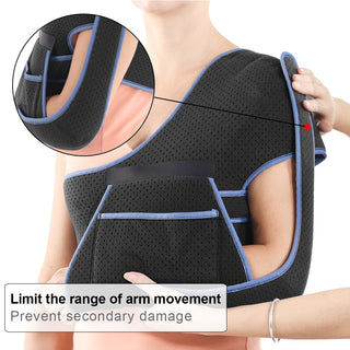 VELPEAU Shoulder Brace Support For Rotator Cuff Break, Shoulder Arthritis Arm Sling Immobilizer
