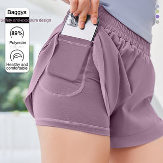 Double Layer YOGA, Gym Fitness Shorts for Woman