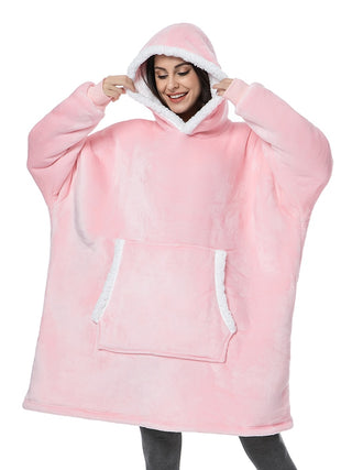 Buy pink Oversized Tie Dye Fleece Giant Hoodies for Women