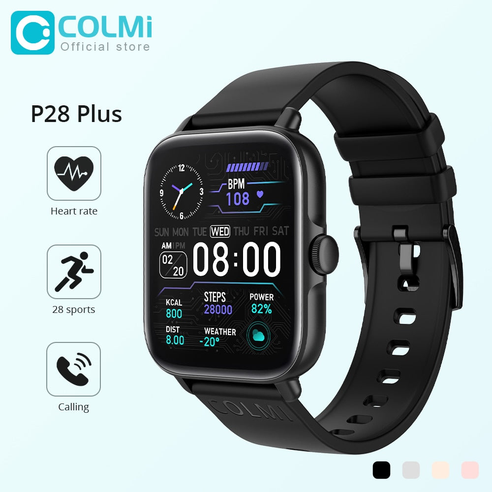 COLMI P28 Plus Bluetooth Answer Call Smart Watch IP67 waterproof 