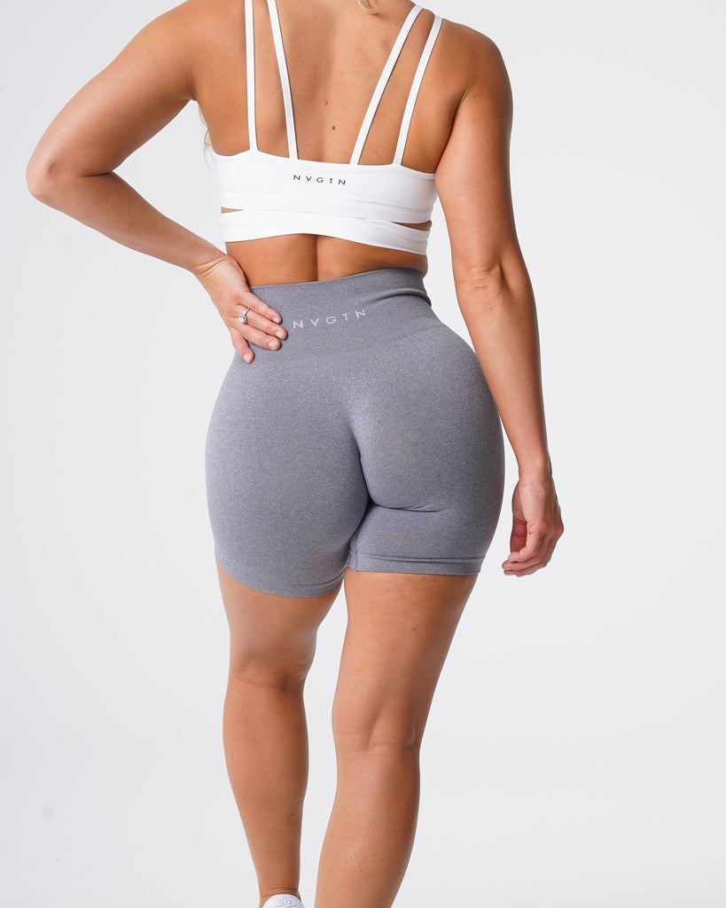 Buy light-gray Seamless Breathable Hip-lifting Pro Shorts for Woman