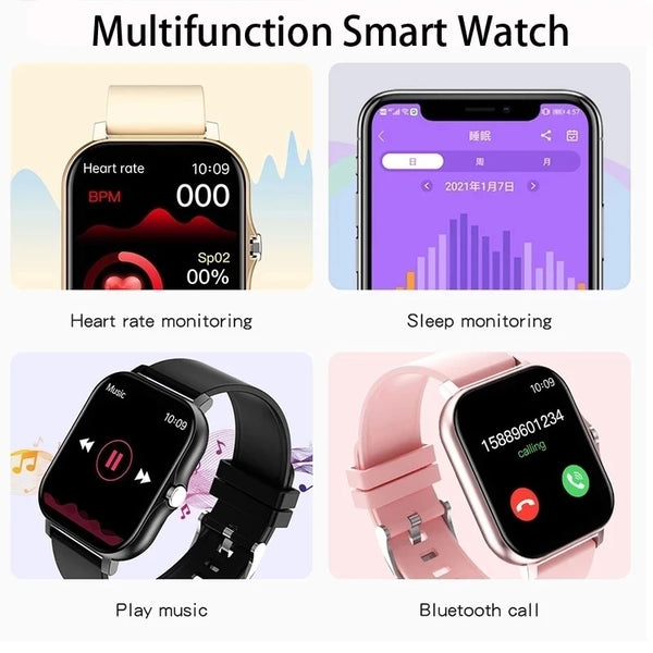 Bluetooth Answer Call Smart Watch Men & women Full Touch Dial 